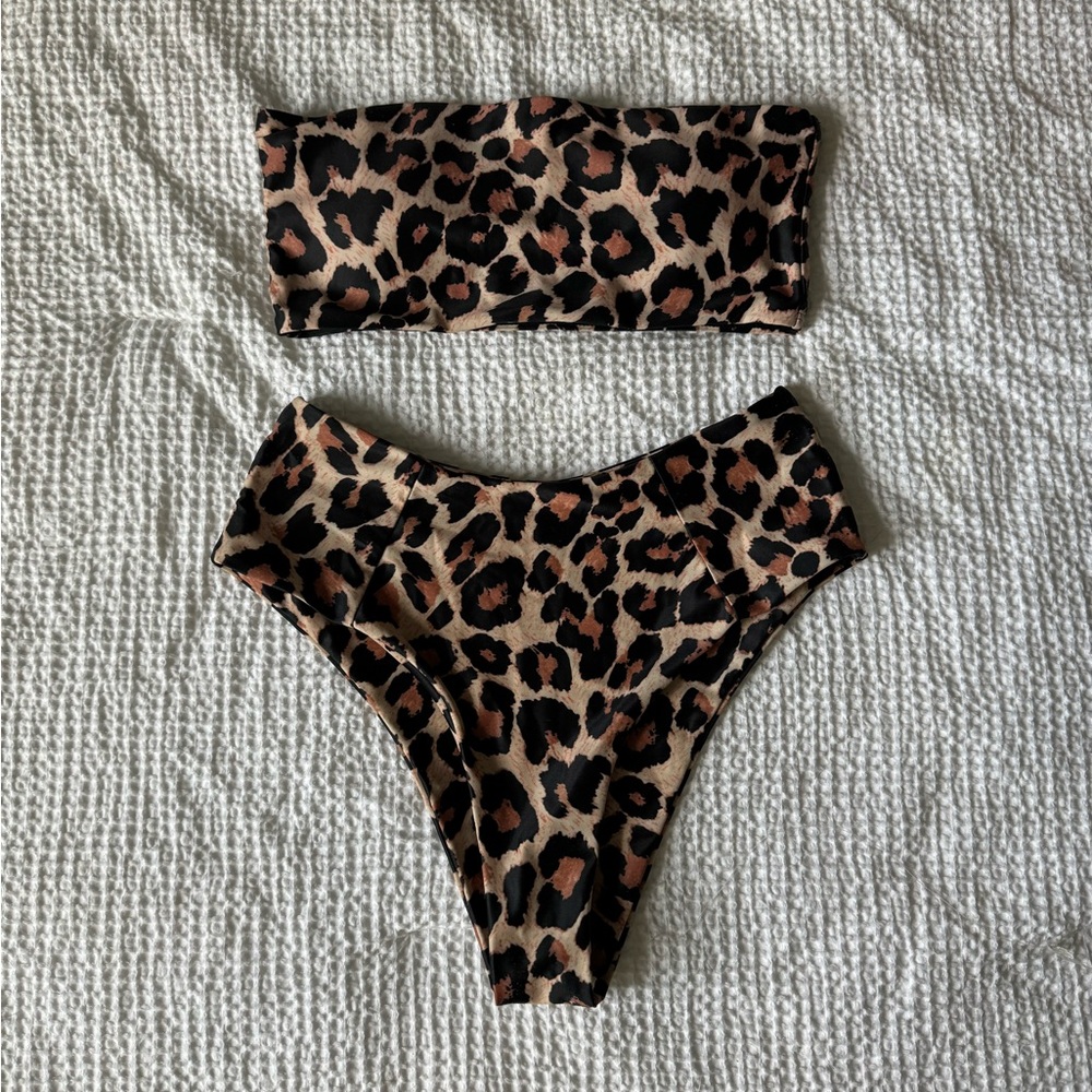 Leopard Print Bikini Set